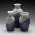 4922 Salt-fired Porcelain Vases